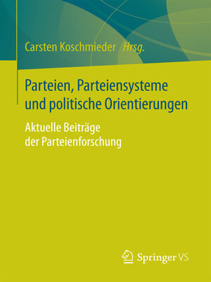cover image of Parteien, Parteiensysteme und politische Orientierungen